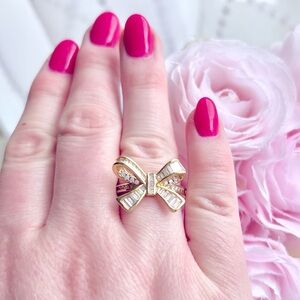 Gold Bow Adjustable Ring